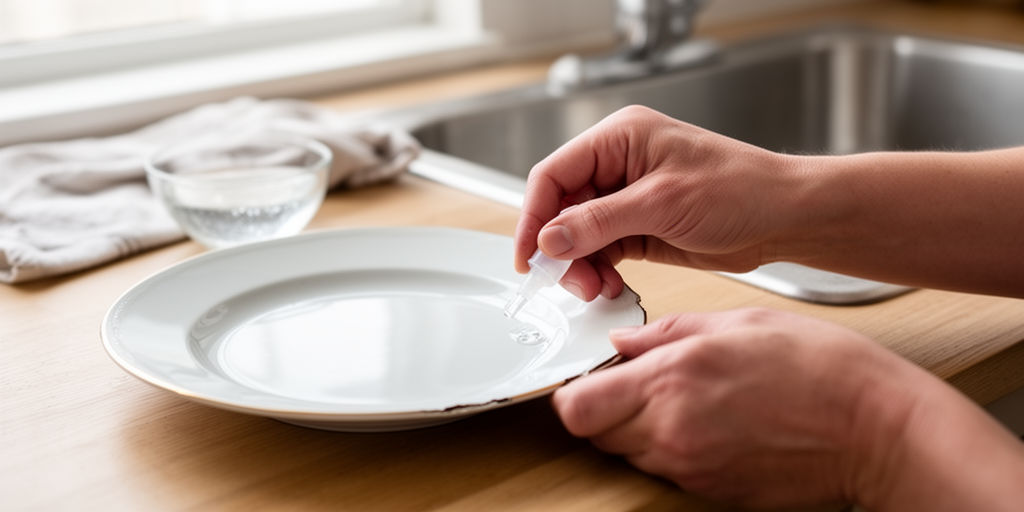 Ремонт фарфоровой посуды на кухне