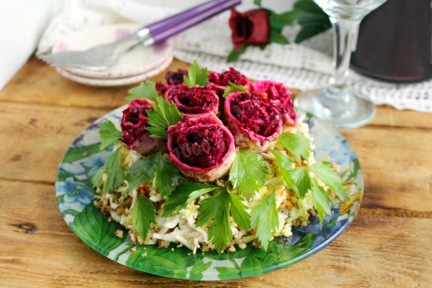 Салат «букет фиалок»: рецепт с фото, как приготовить салат «фиалка»