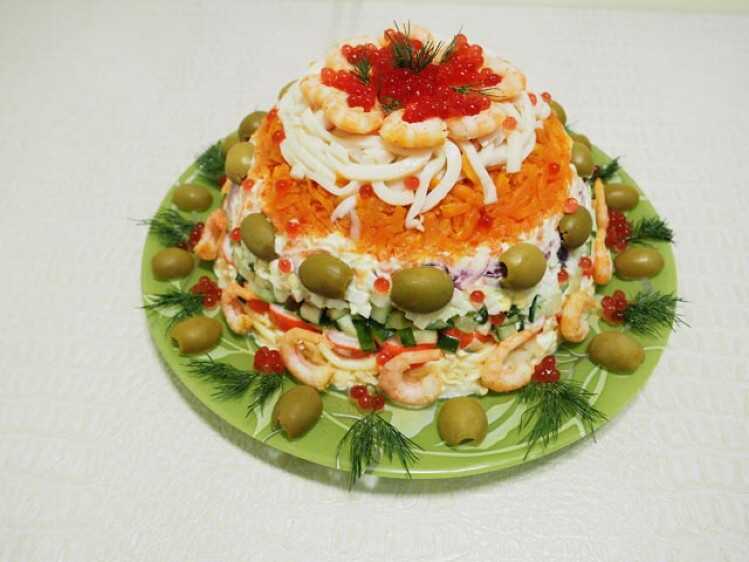 Салат гурман - великолепная закуска для праздничного меню: рецепты с фото и видео