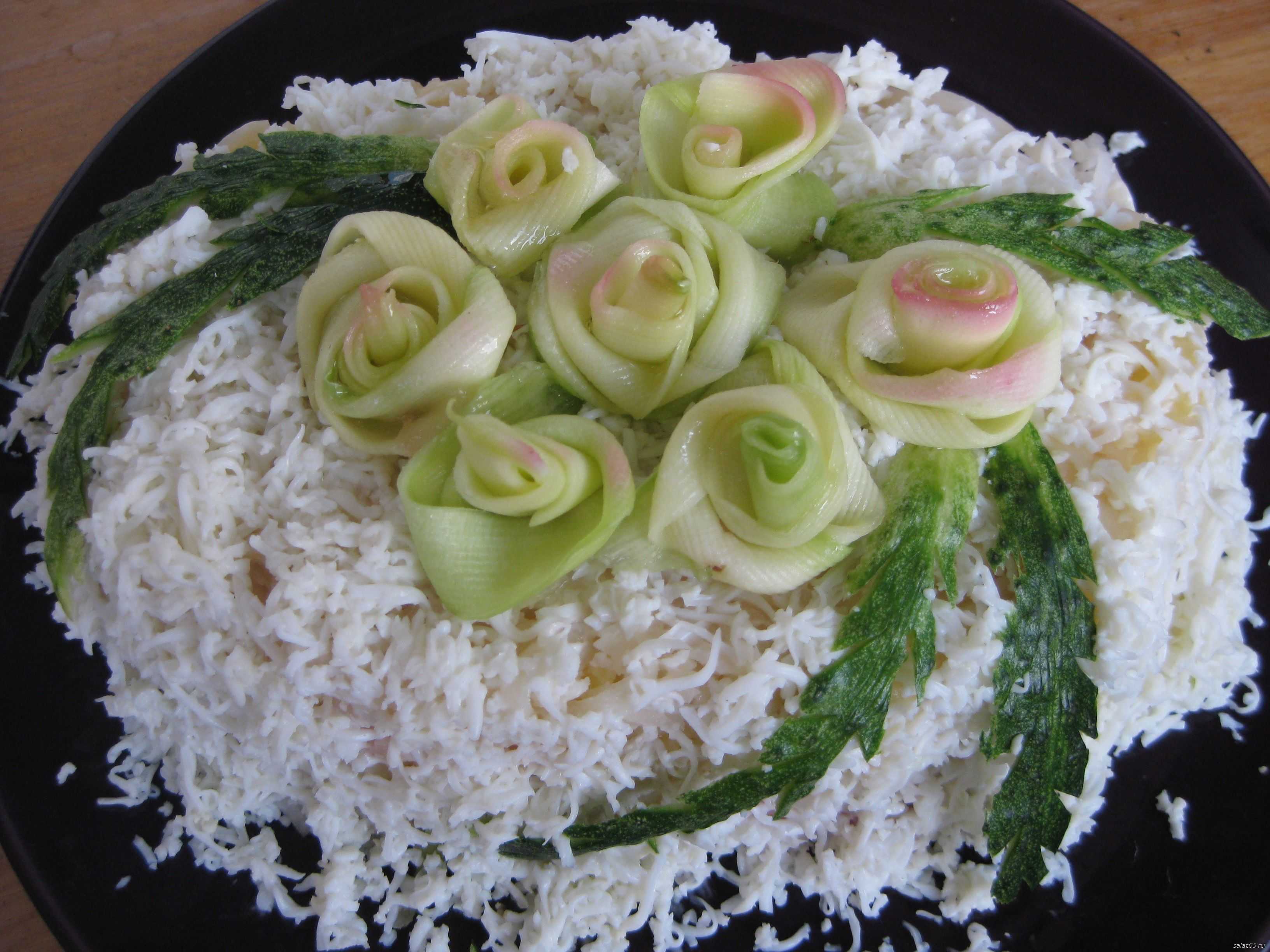 Простой салат фиалка – пошаговый рецепт.