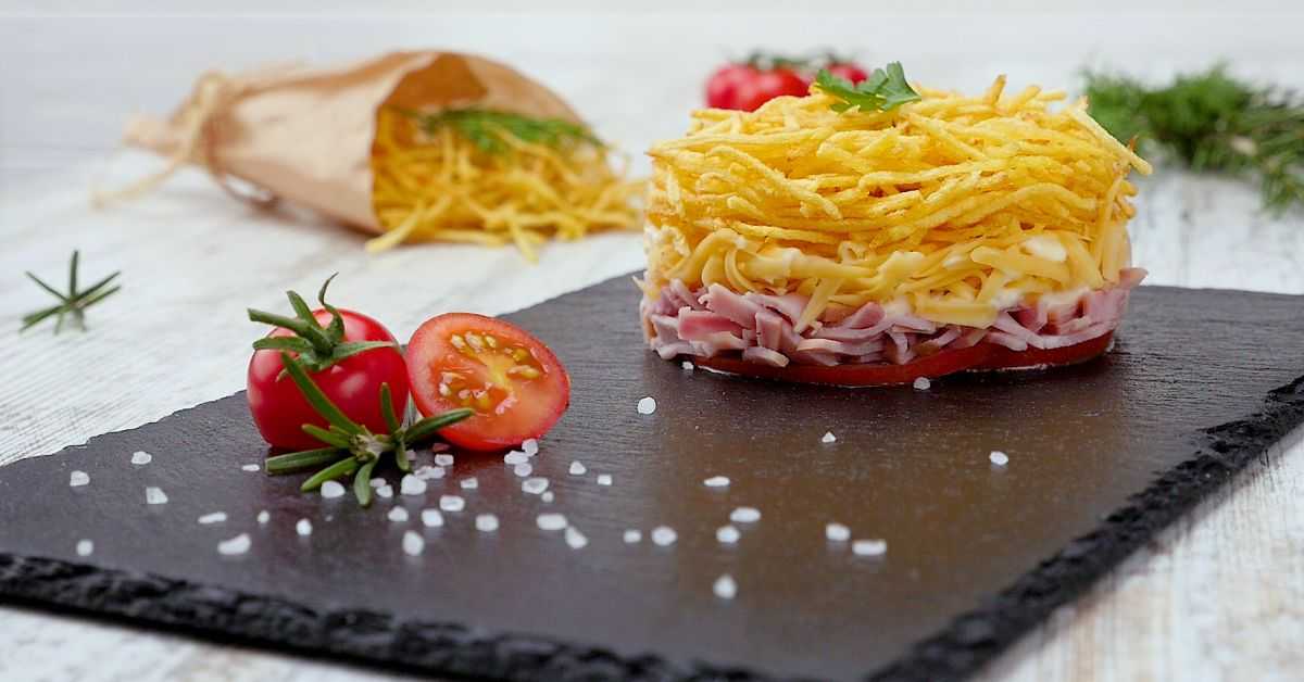Салат с ветчиной и сыром - 3 вкусных рецепта с пошаговыми фото | ne-dieta