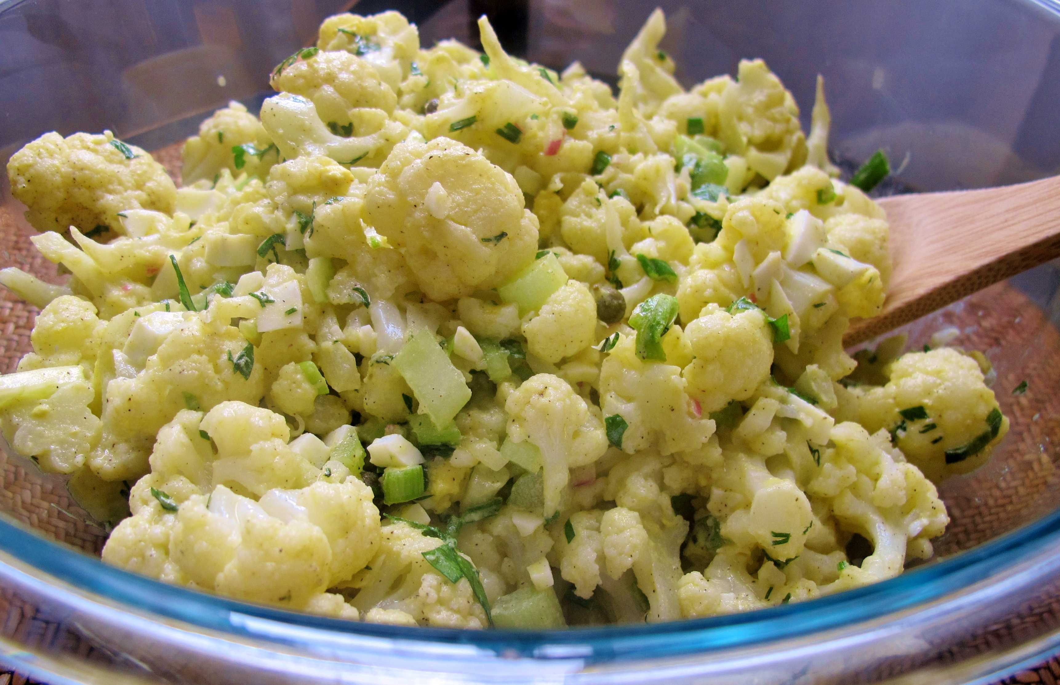 Салат из цветной капусты - 15 самых вкусных рецептов (фото) .