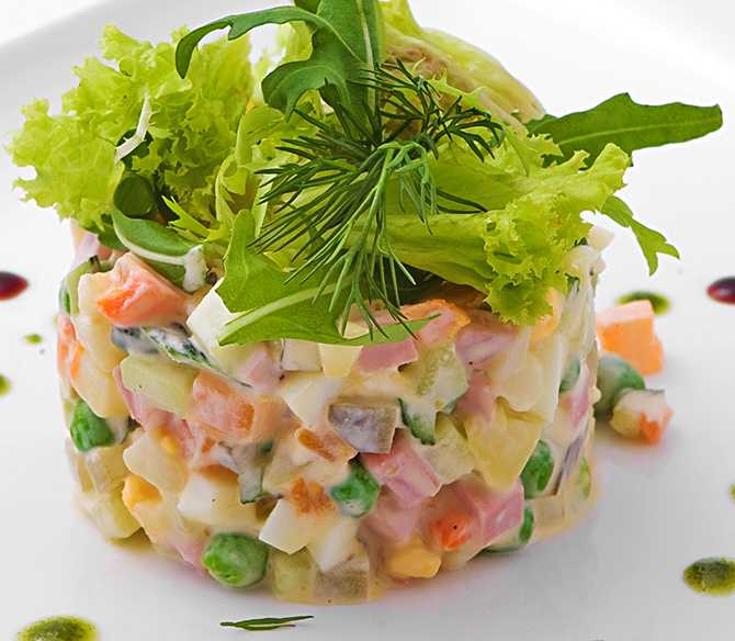 Салат с сосисками рецепт с фото пошагово - 1000.menu