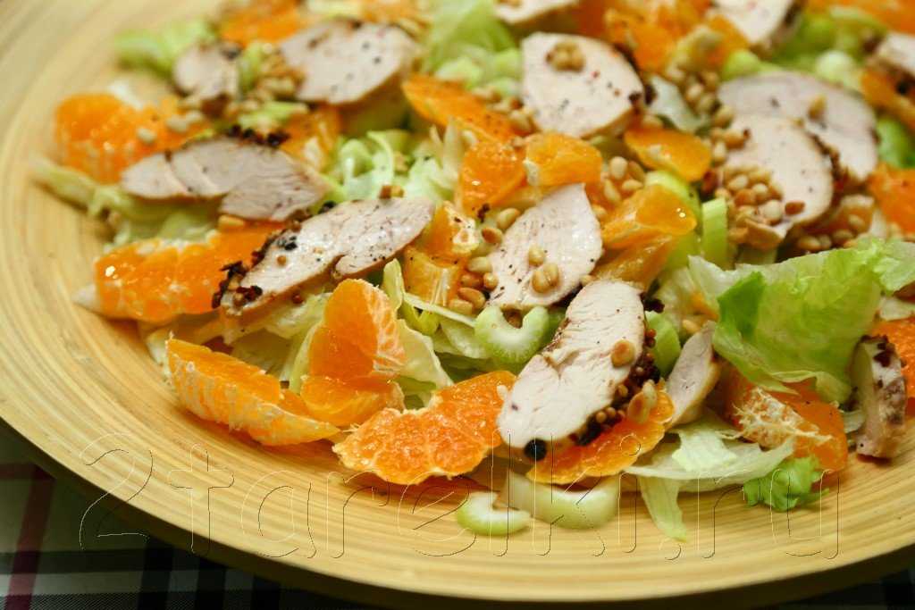 Салат с курицей и мандаринами - 95 рецептов: салаты | foodini