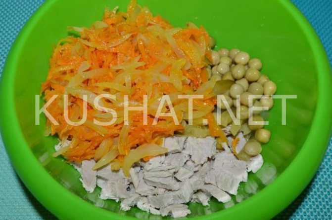 Печеночный салат с морковью и луком - от шеф-повара: рецепт с фото и видео