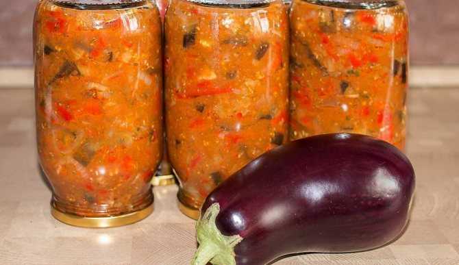 Баклажаны с помидорами и чесноком на зиму - рецепты салатов и закусок для заготовки