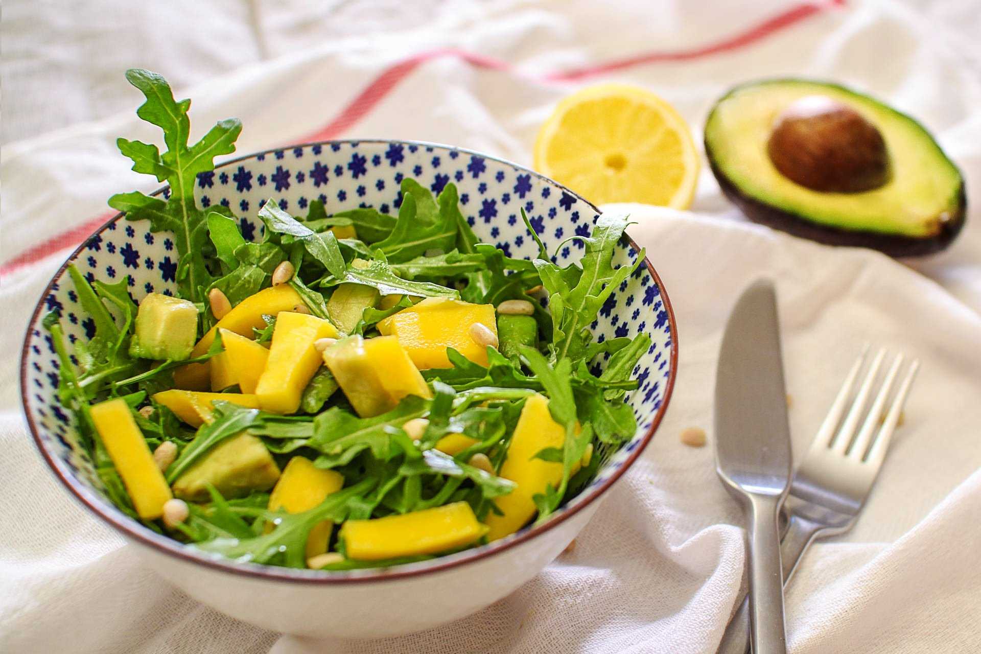 Салат с манго: рецепты с фото пошагово