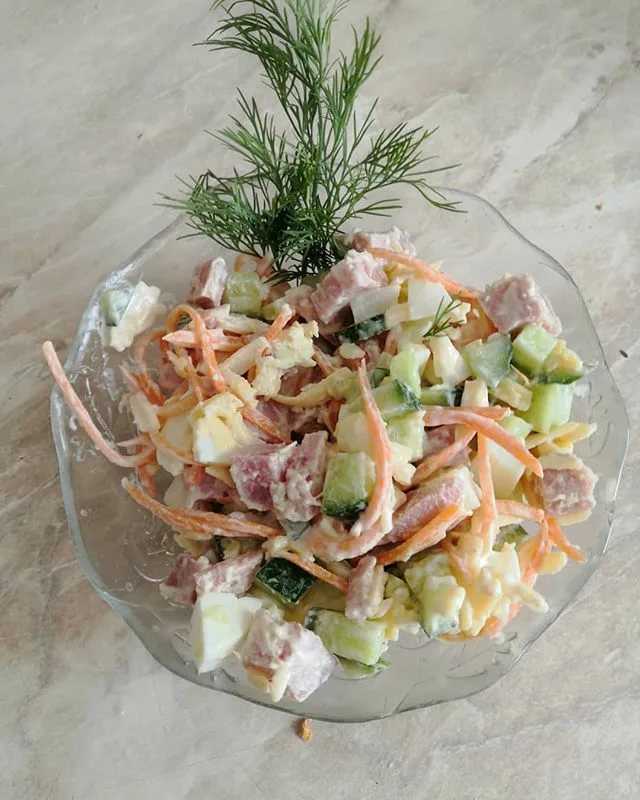 Рецепты салатов с консервированной фасолью и корейской морковкой