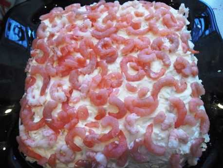 Салат красное море с икрой