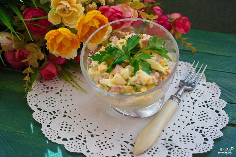Салат мозаика рецепт с фото пошагово - 1000.menu
