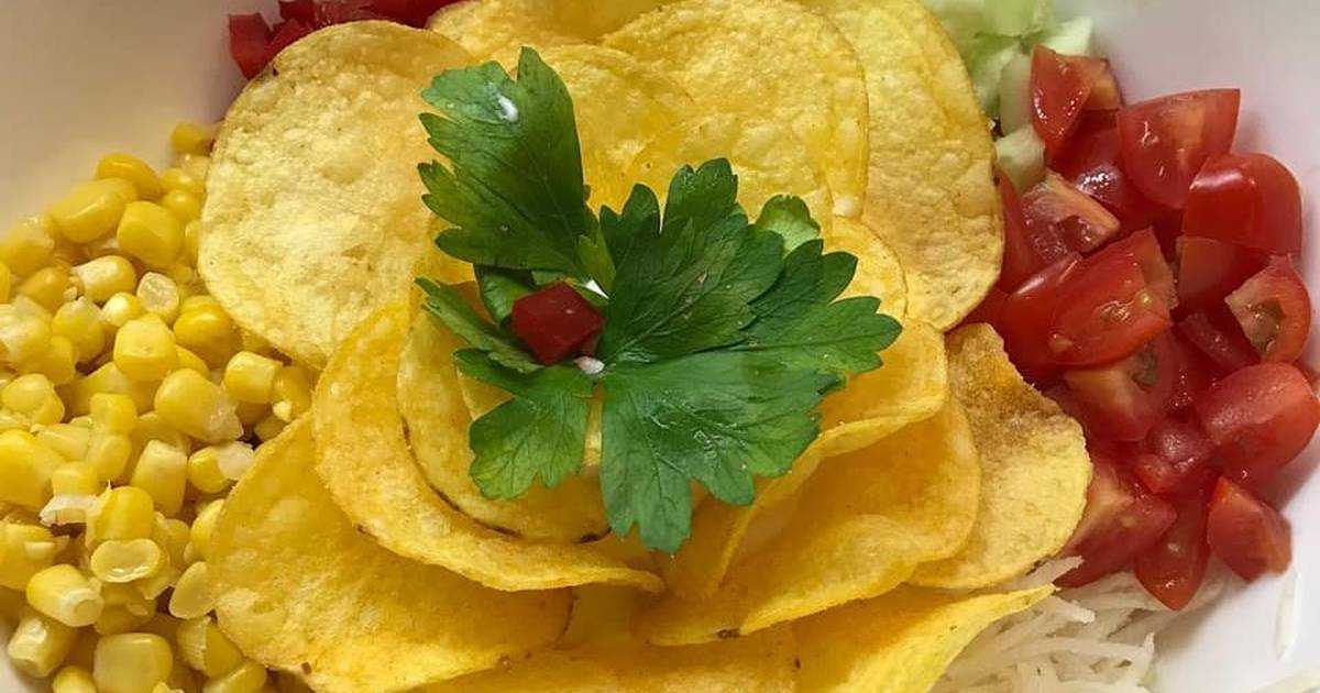 Салат с чипсами рецепты простые и вкусные фото