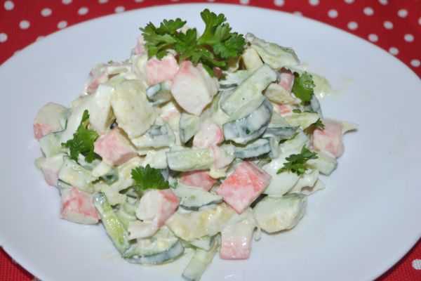 Авокадо с крабовыми палочками салат рецепт с фото пошагово и видео - 1000.menu