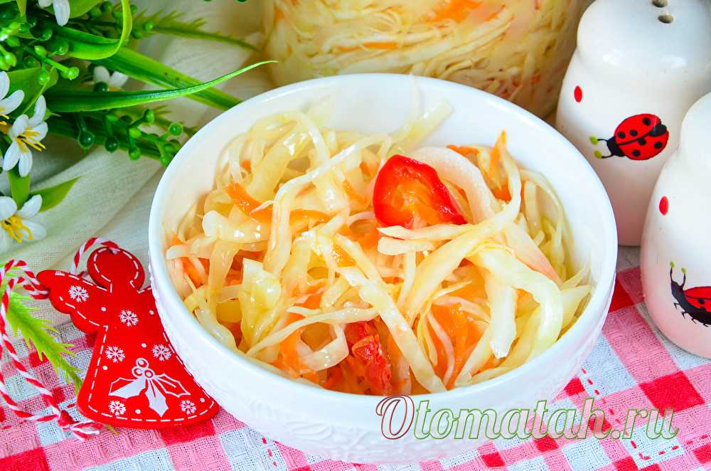 Топ 9 быстрых рецептов приготовления маринованной капусты с болгарским перцем на зиму