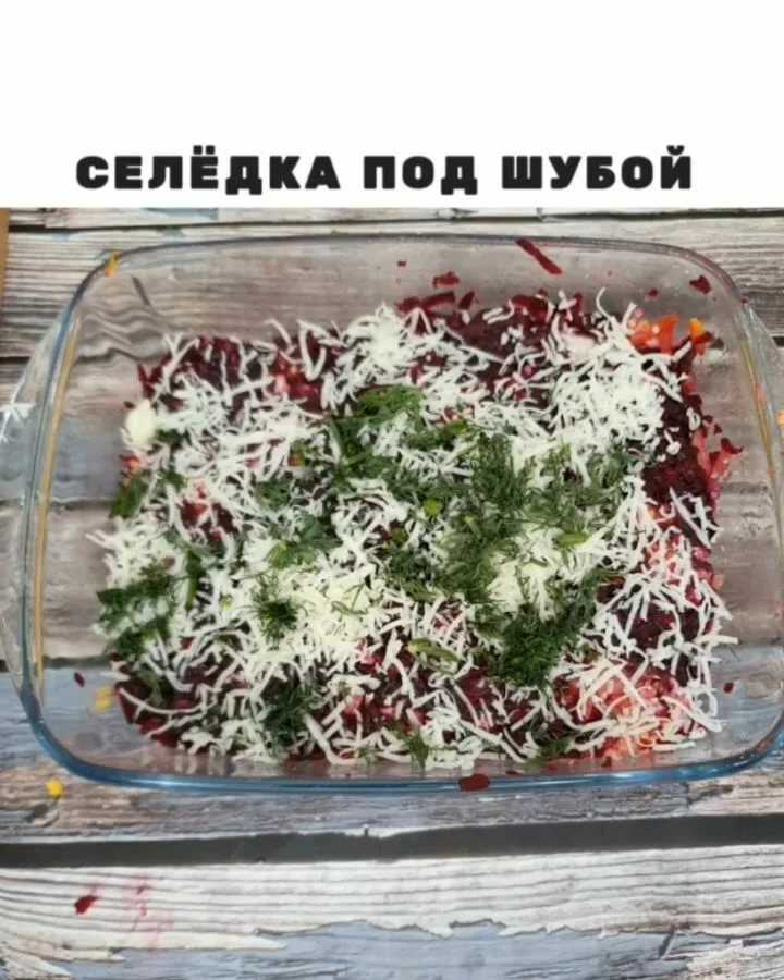 Салат песцовая шубка