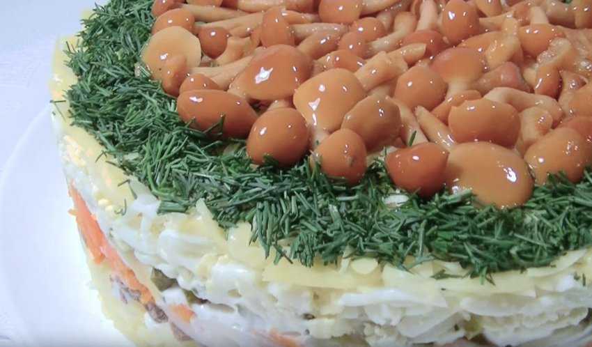 Салат с опятами и ветчиной – 8 лучших рецептов. как быстро приготовить вкусный салат с опятами и ветчиной, оформить и подать