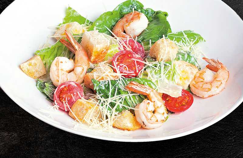 Соус для цезаря с креветками рецепт. Shrimp Caesar Salad.