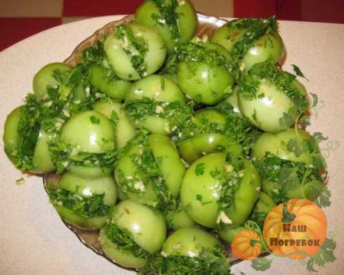 Фаршированные зеленые помидоры на зиму: особенности приготовления, подборка лучших рецептов с фото.