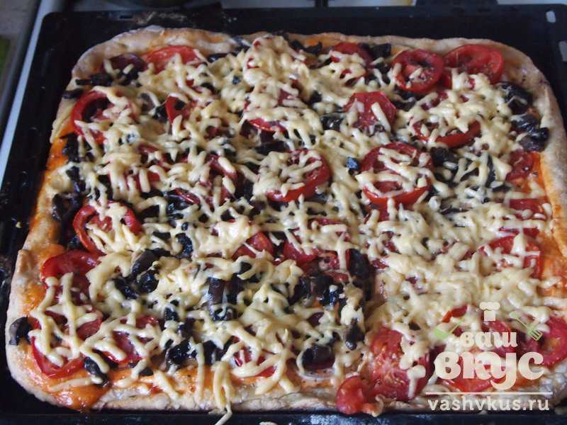 Пицца с грибами – 7 рецептов в домашних условиях