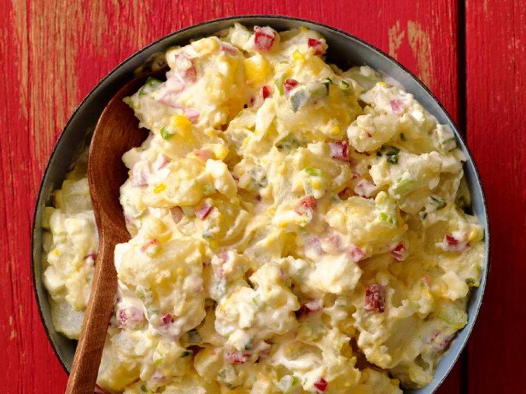 Картофельный салат по-американски, классический традиционный рецепт с фото
