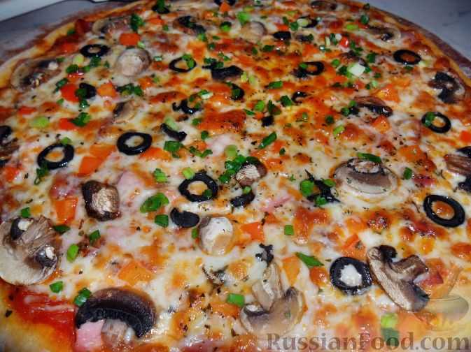 Пицца с грибами: рецепты