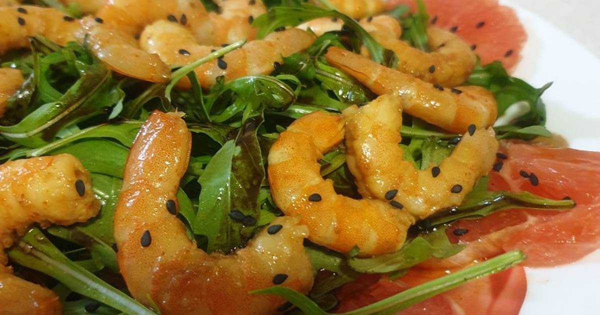 Салат с черри, острым перцем, креветками и рукколой рецепт с фото пошагово - 1000.menu