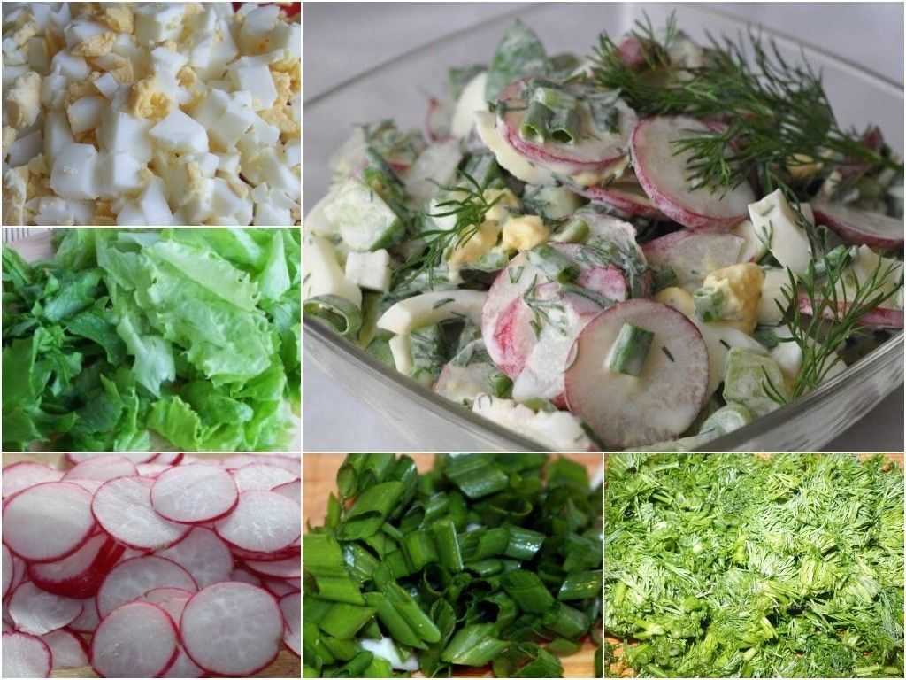 Салатики с редиской рецептами и фото