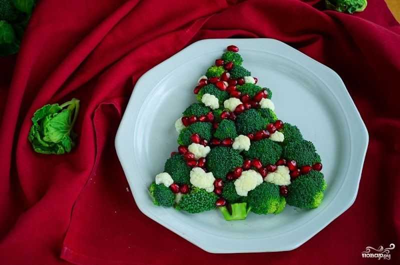 Салат новогодний "ёлочка" - пошаговый рецепт приготовления с фото