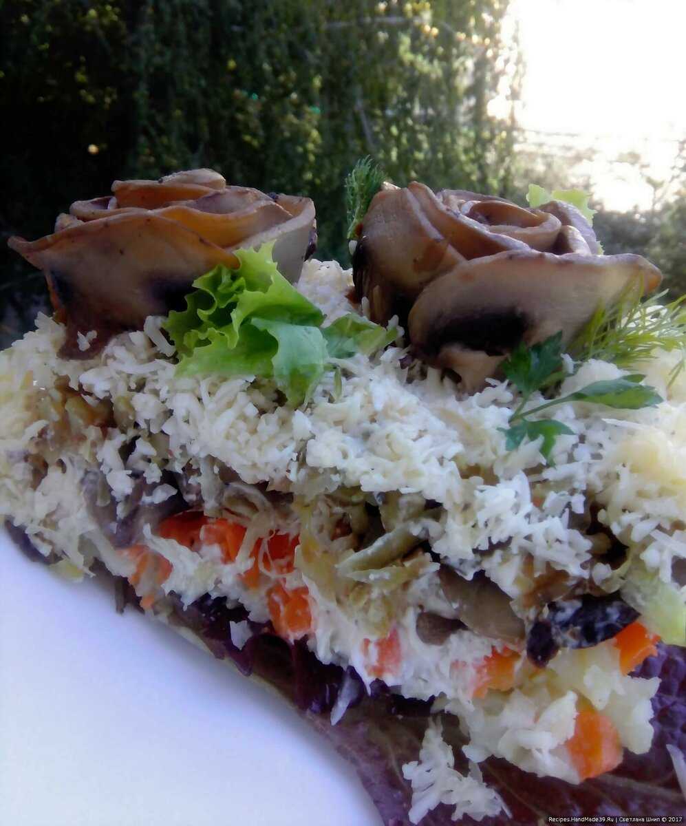Грибы под шубой - 83 рецепта: салат с грибами | foodini