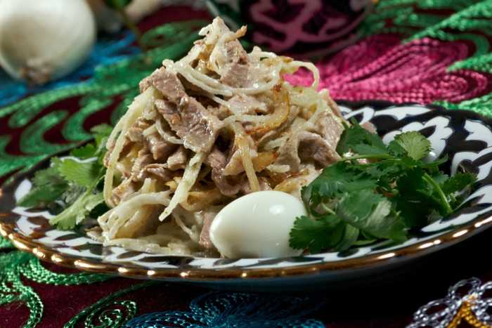 Салат ташкент. рецепт классический с редькой, говядиной, дайконом, куриной грудкой, свининой