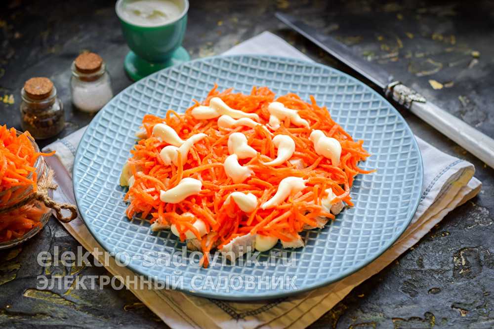Пробуй Салат Восторг с корейской морковью: поиск по ингредиентам, советы, отзывы, пошаговые фото, подсчет калорий, удобная печать, изменение порций, похожие рецепты