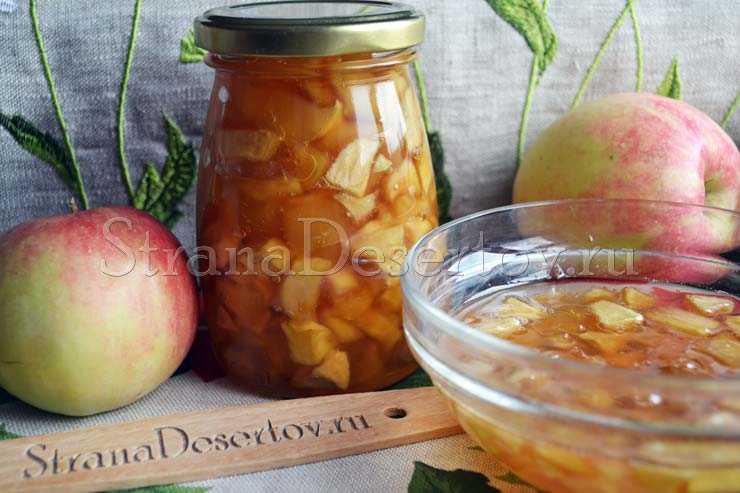 Как сварить варенье из яблок пятиминутка: рецепт на зиму