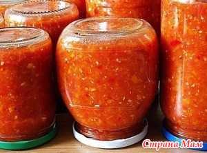 Аджика помидоры с чесноком и перцем без варки рецепт с фото пошагово - 1000.menu