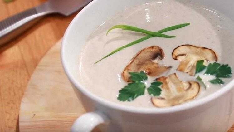 Грибной суп пюре из шампиньонов со сливками классический рецепт с фото пошагово и видео - 1000.menu