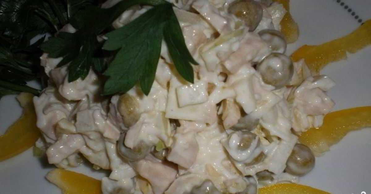Салат из консервированных кальмаров – 9 рецептов