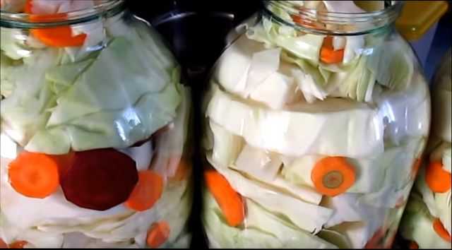 Засолка капусты со свеклой кусками: рецепты приготовления на зиму.