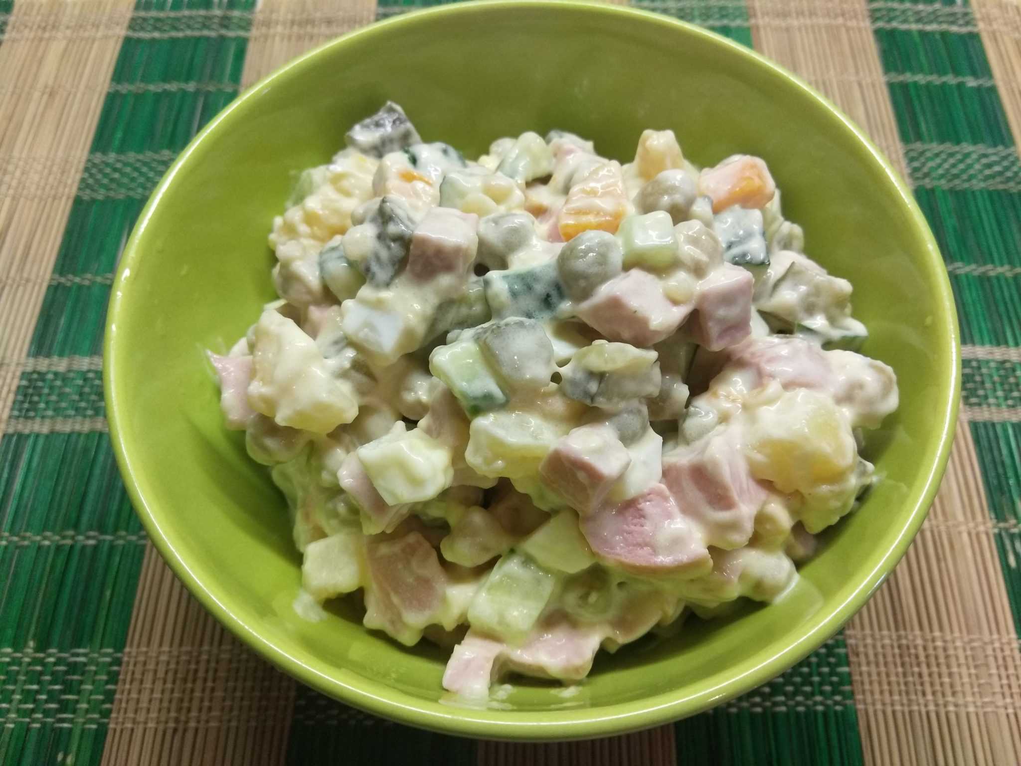 Зимний салат классический