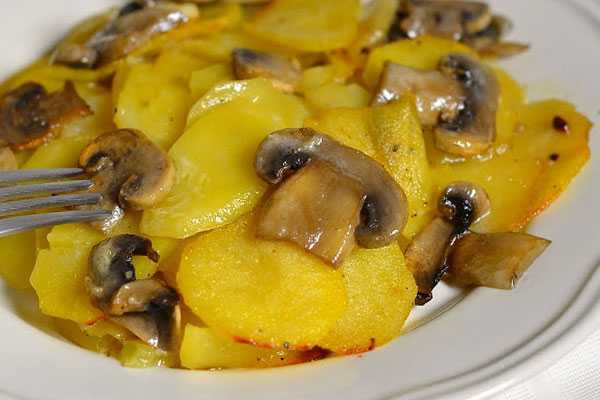 Картошка с грибами в мультиварке: 5 пошаговых фоторецепта