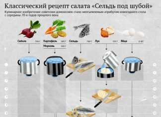 Технологическая схема селедка под шубой