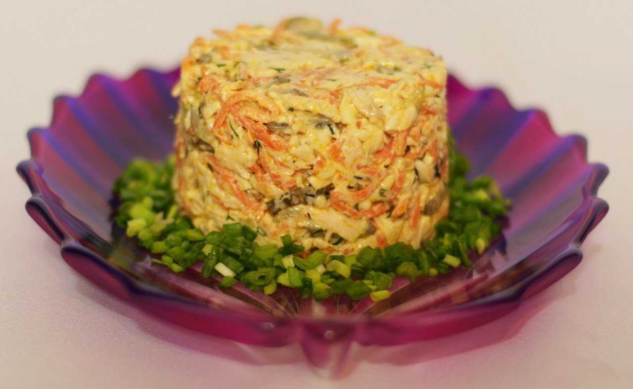 Салат анастасия с корейской морковкой рецепт с фото пошагово и видео - 1000.menu