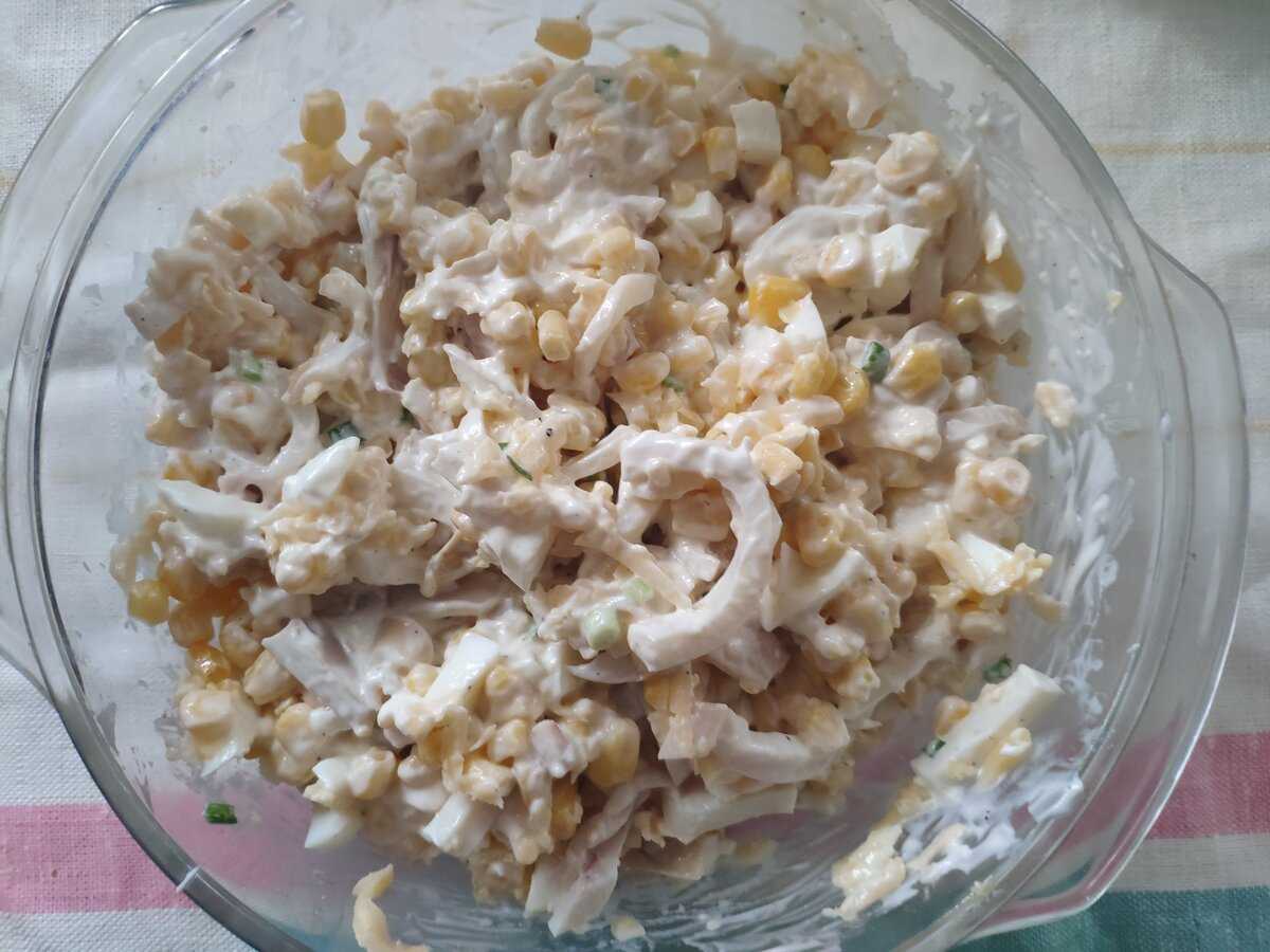 Пп салаты с кальмарами: 7 вкусных диетических рецептов - без майонеза, с креветками, с яйцом, курицей