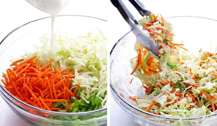 Простой и вкусный салат из свежей белокочанной капусты рецепт с фото пошагово и видео - 1000.menu