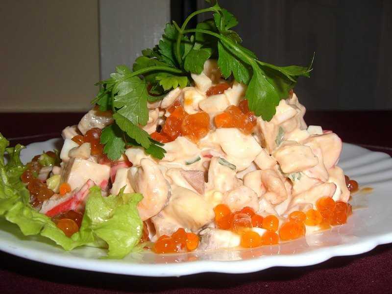 Салат царский рецепт с курицей и шампиньонами