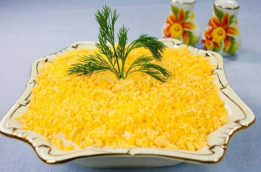 Салат мимоза с рисом – великолепие вкуса: рецепт с фото и видео