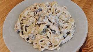 Спагетти с курицей и грибами в сливочном соусе рецепт с фото пошагово - 1000.menu