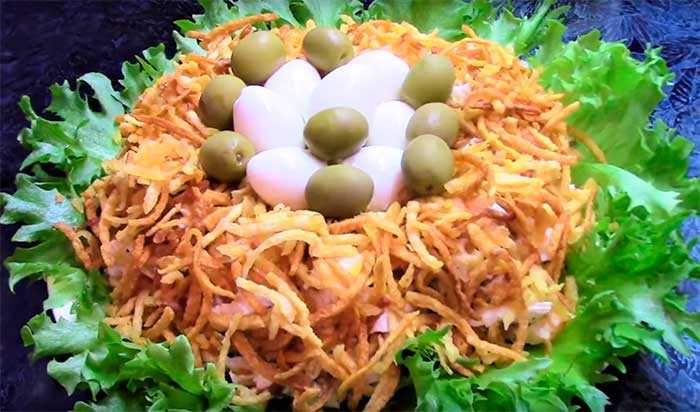 Праздничный порционный салат: рецепт приготовления, варианты оформления с фото