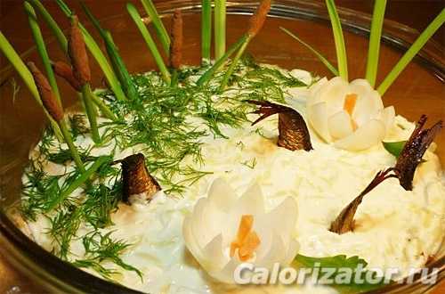 Салат рыбки в пруду — пошаговый рецепт с фото