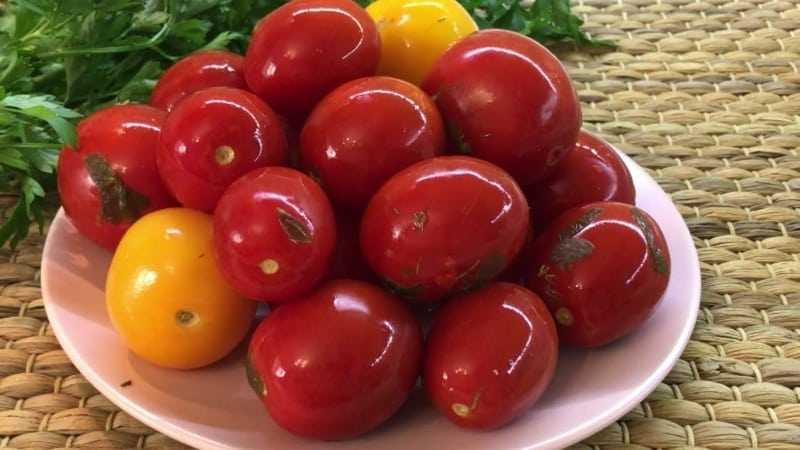 Как засолить зелёные помидоры в кастрюле или ведре