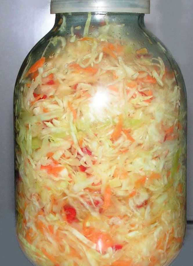 Салат из капусты с болгарским перцем