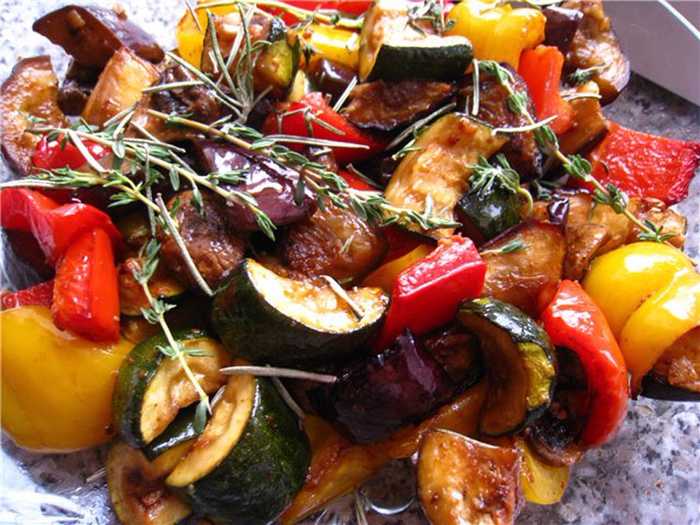 Салат из овощей на гриле - кулинарные заметки алексея онегина