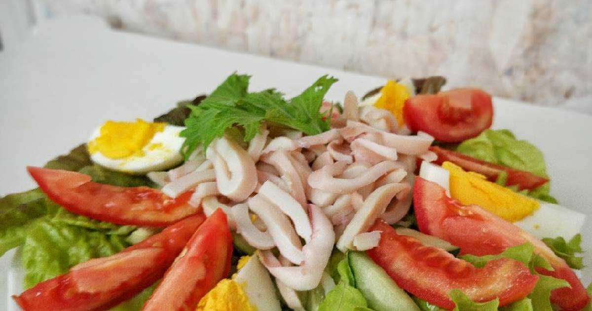 Диетические салаты с кальмарами: простые и вкусные пп рецепты
